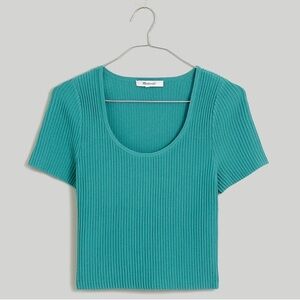 NWT Madewell Ottoman Crop Sweater Tee XXS
